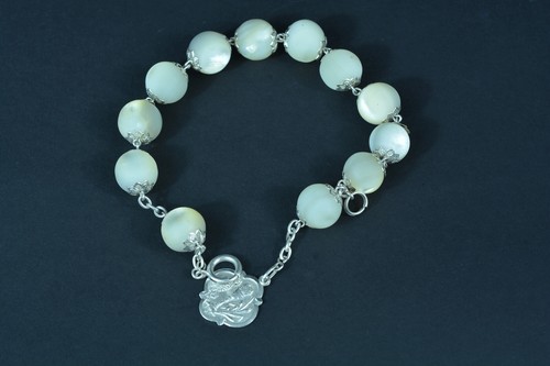 Large 19thc religious bracelet - large,