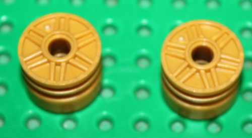 Lego pearl gold wheel - pearl, d