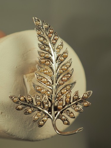 Broche ancienne argent massif - argent,