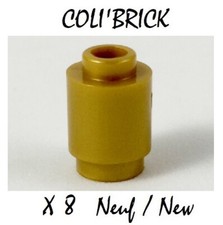 lego 3062 b - 8x Brique ronde