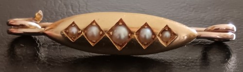 Antique pearl brooch - antique,