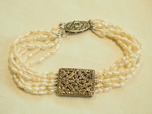 Bracelet ancien perles - bracelet,