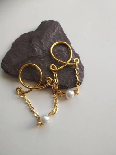 Anneaux avec chaine pearl - avec,