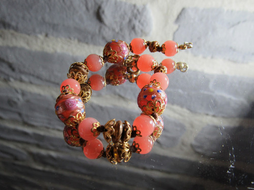 Vintage bracelet de perles - -,