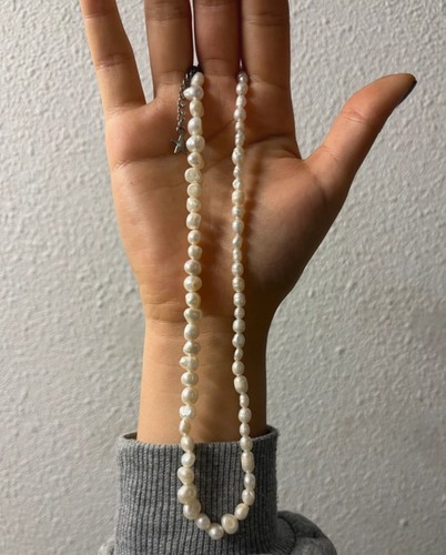 Handmade river pearl necklace - handmade,