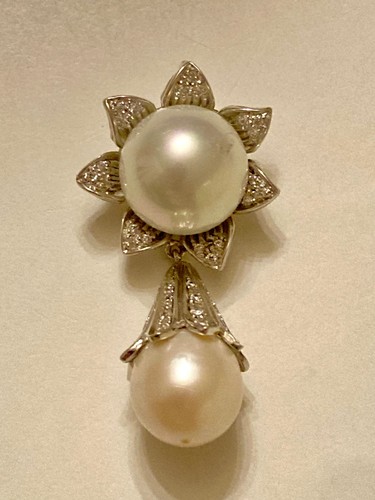 Pendentif argent perles - pendentif,
